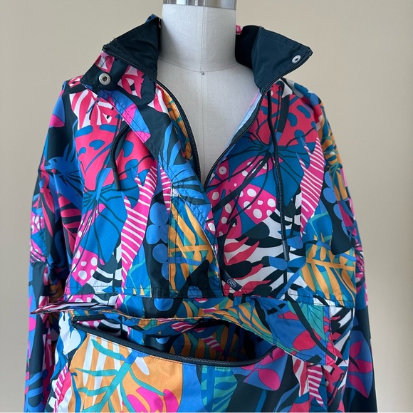LAUREN JAMES Multicolored Anorak Pullover Water  Resistant Jacket Size Small - Picture 11 of 15